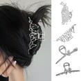 thumbnail image 2 of CNKOO Hair Claws Irregular Shape Punk Style Non-Slip Solid Color Bow-knot Lady Hair Clips Student Accessory, 2 of 11