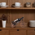 thumbnail image 5 of Botellero de mesa, portabotellas de vino con forma de bicicleta para una sola botella, botellero independiente para encimera y almacenamiento de botellas de vino, 5 of 5