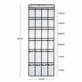 thumbnail image 2 of Over The Door Shoe Organizer,Hanging Shoe Organizer with 24 Mesh Large Pockets Door Shoe Rack Organizer for Men Women Kids Hanging Shoe Storage Bag. (White, 2 of 7