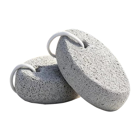 Natural Foot Pumice Stone for Feet, 2-Pack Lava Pedicure Tools Hard Skin Callus Remover for Feet and Hands