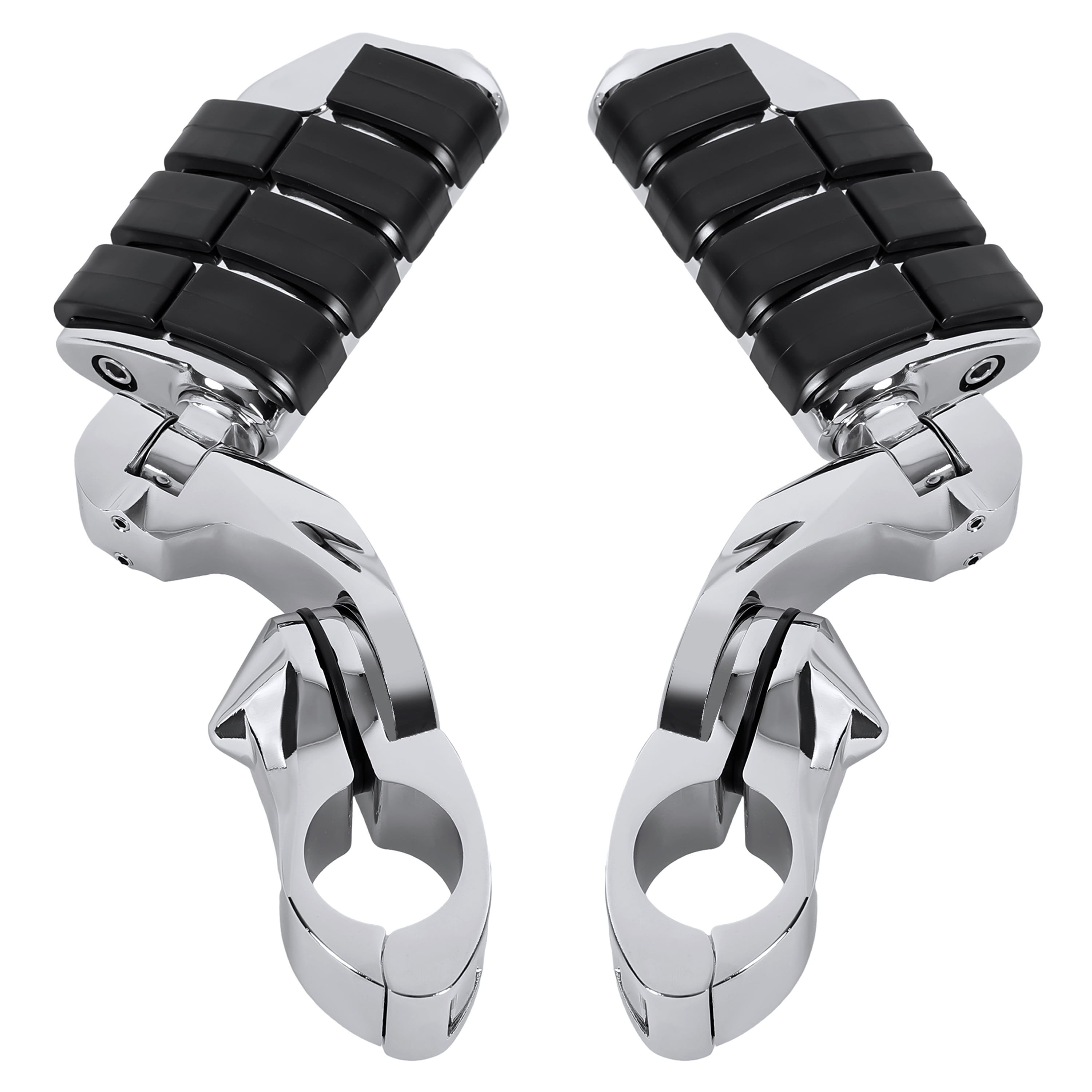 Kojem 1.25" Motorcycle Footpegs Foot Pegs for Harley Davidson Honda Kawasaki Suzuki Yamaha Highway Foot Pegs Pedal