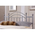 thumbnail image 3 of Hodedah Complete Platform Queen-Size Bed with Headboard, Slats and Rails in Silver, 3 of 3