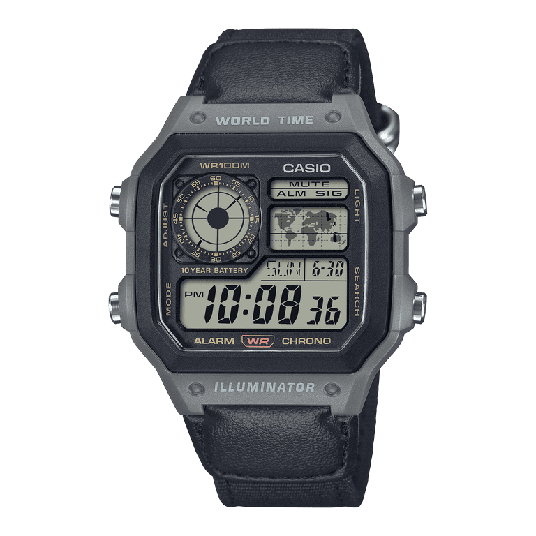 Casio Mens Digital Wristwatch Utility Collection 10-Year Battery