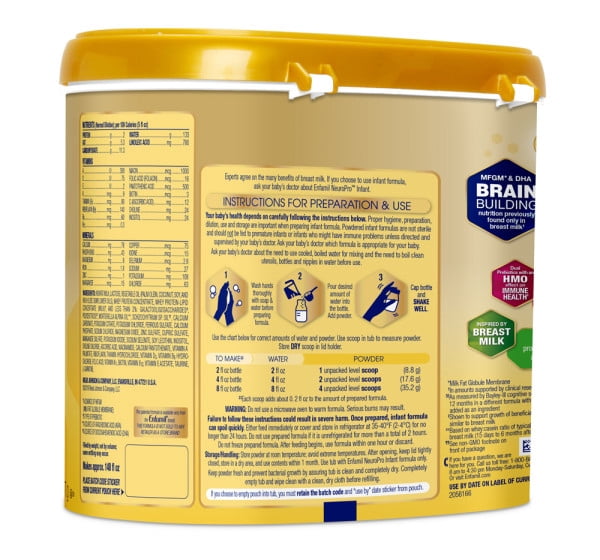 enfamil neuropro infant formula powder