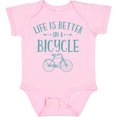thumbnail image 3 of Inktastic Life's Better on a Bicycle Girls Baby Bodysuit, 3 of 5