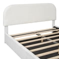 thumbnail image 6 of Newboti Teddy Fleece Queen Size Upholstered Platform Bed with Hydraulic Storage System, White 671641867917701, 6 of 17