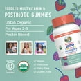 thumbnail image 3 of (2 pack) MaryRuth's Toddler Multivitamin Gummies & Postbiotics, Mixed Berry & Cherry, 60 Count, for Immune Support, Organic, Vegan, Non-GMO, 3 of 10