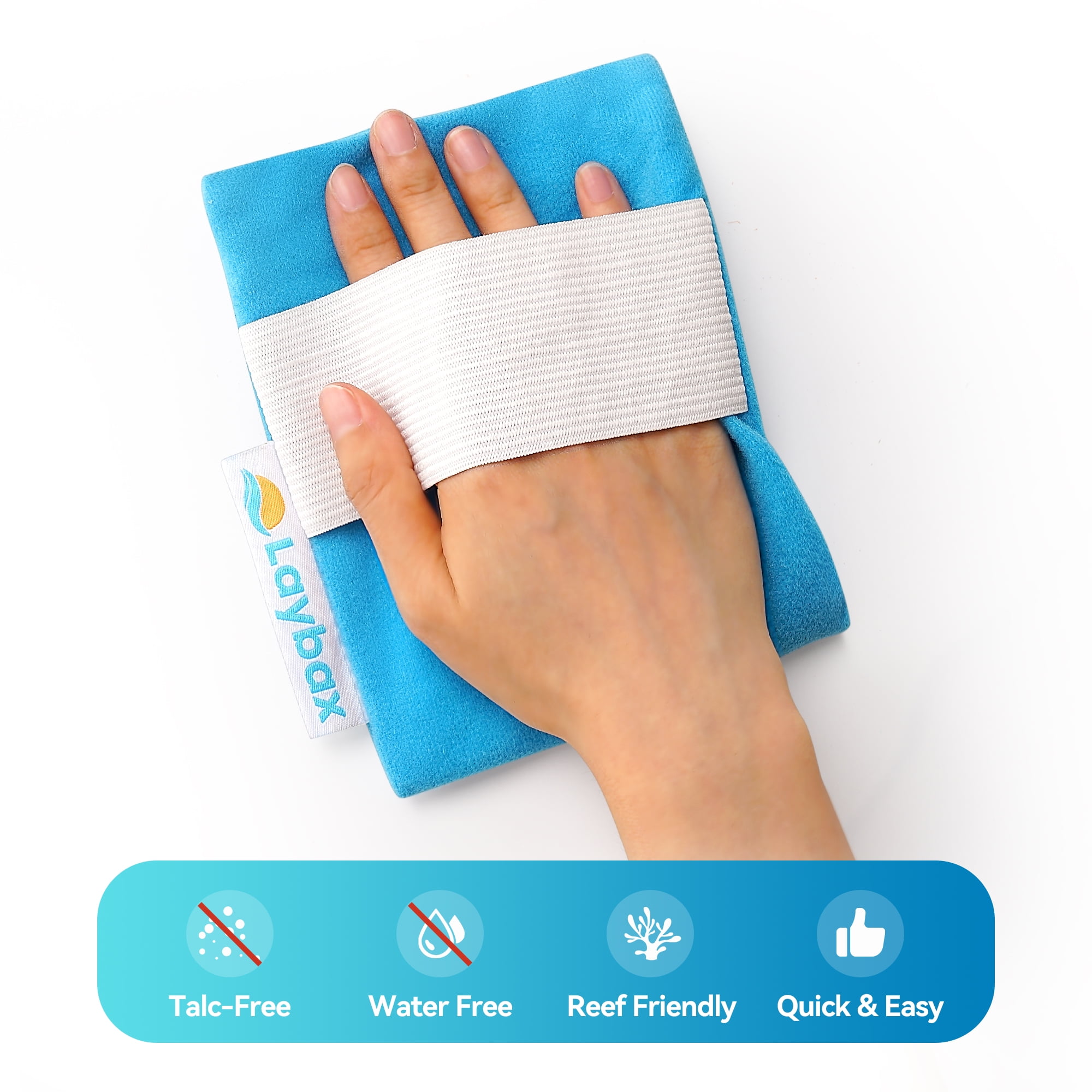 Laybax Sand Eraser - Refillable, Elastic Hand Strap, Large Size