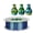 Gold Green Blue, variant on Tri-Colors 3D Printer Filament, 250g PLA 3 Colors 3D Printing Material 1.75mm Sublimation Products Magic Pla Silk Filaments