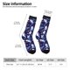 thumbnail image 2 of Fotbe Cute Shark Calcetas Largas con Estampado para Hombre y Mujer – Calcetas de Compresión Transpirables y Elásticas, Viajar y Uso Diario Talla 5-11, 2 of 6