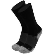 Diabetic and Nueropathy Wide Wellness Socks by OrthoSleeve WC4 Improves Circulation and Helps with Edema (Medium Wide, Crew, Black)
