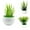 Green, variant on Bobasndm 6Pack Artificial Succulent Plants with Pots, Small Fake Succulents, Indoor Faux Succulent Plants for Windowsills Bedroom Desk Bathroom Office Home Decor