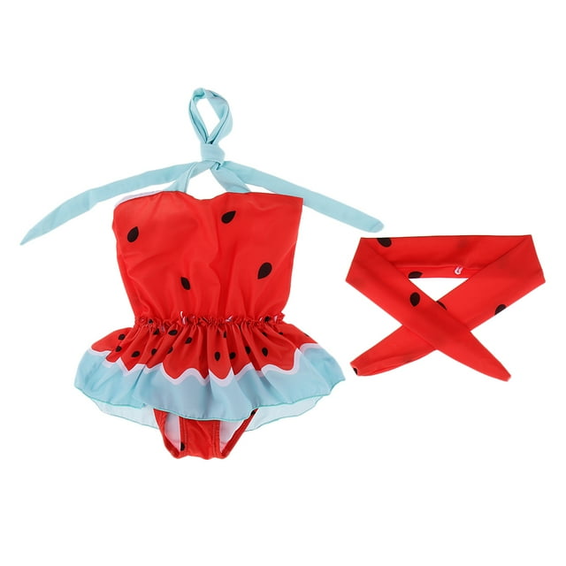 Lindo Del de Pieza Del de Del Halter Del Bebé con Del cabellero S BLESIY Traje de baño de las muchachas de los cabritos
