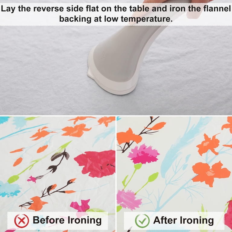 decorUhome Round Waterproof Fitted Tablecloth, Elastic Edge photo 6