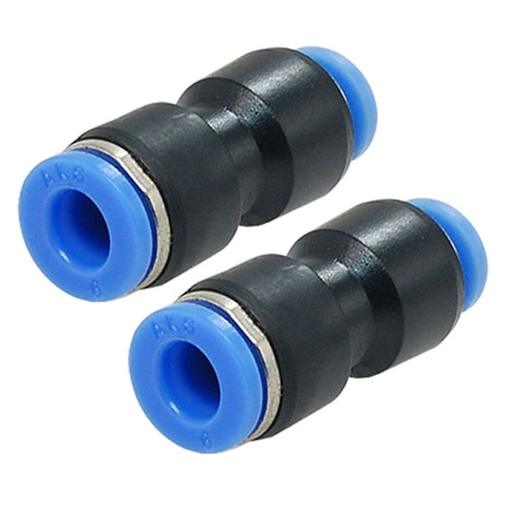 Unique Bargains 6mm to 4mm Pneumatic Tube Push In Fittings Adapter
