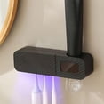 thumbnail image 3 of Wall Mounted Smart Toothbrush Organizer with Infrared Auto Sensing and Drying Function for Modern Bathroom, 3 of 5