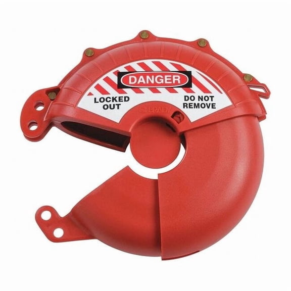 Brady Gate Valve Lockout,Red,Plastic,3" H 148648