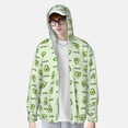 thumbnail image 2 of Kdxio Green Avocado Print Women Men Sun Protection UPF 50+ Jackets Zip Up Long Sleeve Hoodie Hiking Lightweight with Pockets, 2 of 7