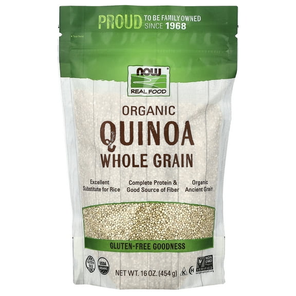 NOW Foods Living Now Organic Quinoa Whole Grain 16 oz