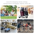 thumbnail image 2 of GVN Bike Cargo Trailer with 16 Inch Pneumatic Tire, Universal Coupler, Foldable Frame and Safe Reflectors Design, Foldable Bicycle Trailer with Large Load Capacity for Camping, Black, 2 of 8