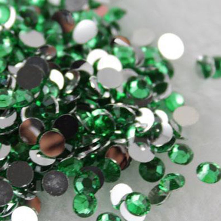 1000PCS Crystal Flatback Resin Rhinestones Gems 2mm/3mm 4mm/5mm/6mm Black 3  Mm (1000) 