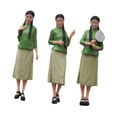 thumbnail image 2 of lionlar 3Pcs 1/64 Girl Figure DIY Projects Sand Table Layout Decoration Hand Painted Style B, 2 of 9