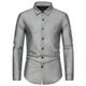 thumbnail image 1 of Tops para hombre Camisas Blusas Elegantes Camisas casuales de manga larga Ropa de moda sólida Camisa con botones y estampado de lámina de diamante Odeerbi  ODB-5, 1 of 9