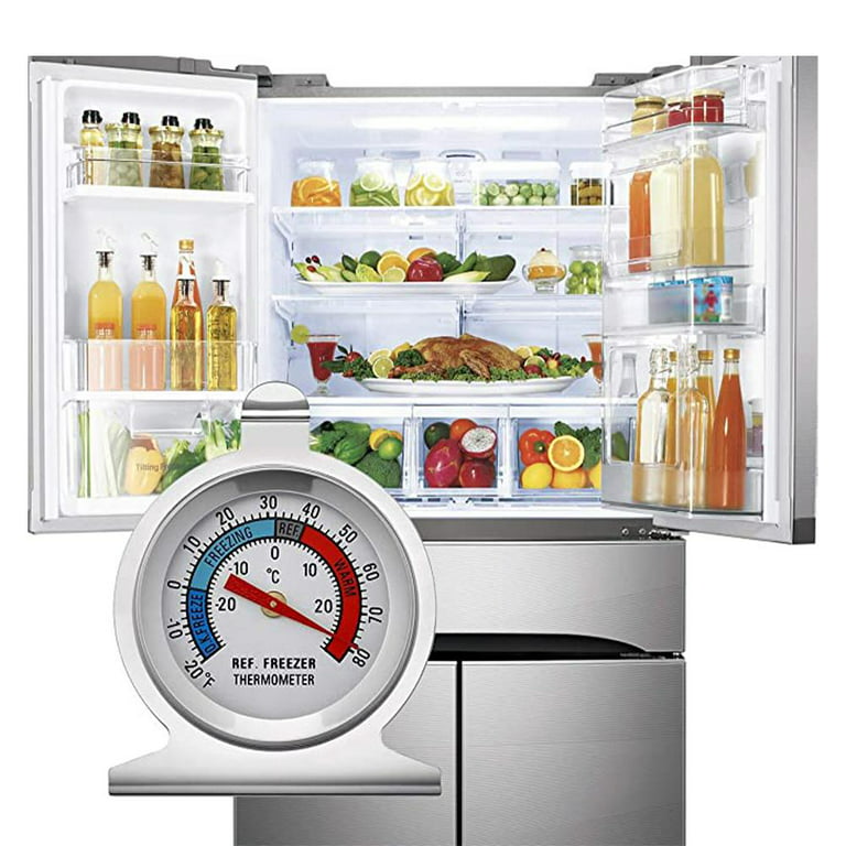 1X Steel Refrigerator Freezer Thermometer Dial Temperature Gauge M7S9