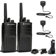 2 x Motorola RMV2080 On-Site 2-Way Business Radio (RMV2080) + 2 x HKLN4606 Remote Speaker Mic