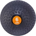 thumbnail image 1 of Fitvids 6 Pound Weighted Medicine Ball for Home Gym Training and Fitness, Orange, 1 of 6