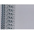 thumbnail image 2 of Zelouf Double Border Flock W/etched Glitter On Tulle  , Sewing, DIY, Crafts Fabric by the Yard, Black/turq, 20 Yard, 2 of 2