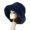 Navy Blue, variant on Bucket Hat Oversized Fluffy Wide Brim Soft Thickened Ear Protection Faux Fur Winter Thermal Women Fisherman Cap (Green  White)