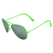 neon green aviator sunglasses