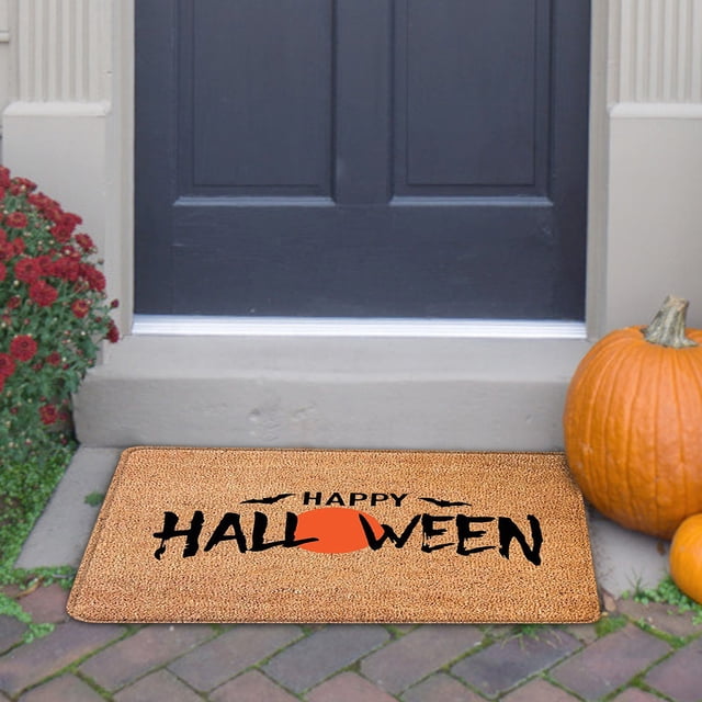 SuoKom Halloween Rug,in Front of The Door Rug,Super Absorbent Quick Dry, Rubber Backing Non Slip,Washable Super Soft Non Slip Bathtub Carpet, Plush Bath Bedroom(16X24)