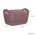 thumbnail image 2 of Set 3 Canasta LA ARDILLA Mitril Mediana Rosa 18x19x29cm #corazonesrosas, 2 of 4