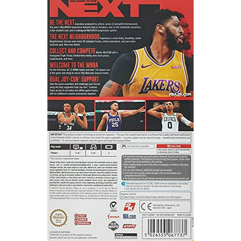 Nintendo Switch NBA 2K20 Amazon.com: NBA 2K20 Nintendo Switch : Video Games