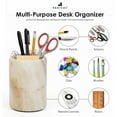 thumbnail image 6 of Radicaln White Onyx Marble Stationary Holder 4" – Pen Cup for Desk, Makeup Brush Organizer, Toothbrush Holder, Pencil Storage, Office Supplies & Home Décor, 6 of 6