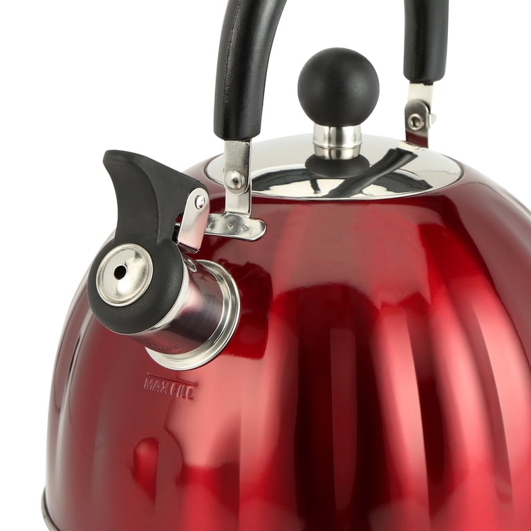 Mr. Coffee Twining 2.1 Qt. Pumpkin Tea Kettle - Red - Walmart.com