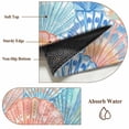 thumbnail image 6 of Orange Blue Shell Area Rugs 8'x10', Washable Small Throw Rugs for Living Room Patio, Coastal Summer Beach Ocean Conch Indoor Outdoor Rug Non-Slip Low Pile Carpet Runner Reversible Floor Mats, 6 of 8
