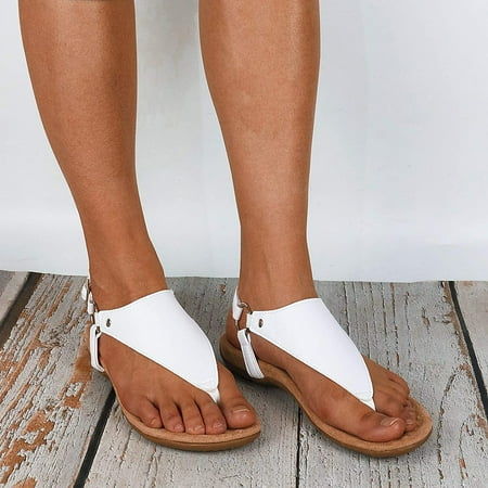 CHOII Clearance Womens Sandals Flip Flops for Women Women s Orthopedic Sandals Wedge Flip-flops Outer Beach Sandals Comfortable Shoes With Ergonomic Soles Thong Sandals Yellow/9
