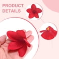 thumbnail image 3 of Uxcell 50-Pack Artificial Plumeria Flowers, Fake Silk Heads Flower Plumeria Bulk Petal for DIY Crafts/Dress/Wedding/Party Decoration [Red, 2.36"/ 6cm], 3 of 6