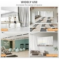 thumbnail image 6 of Swafrrt Home Gym Fitness Mirror Wall Mirror, 48X24 inch-3PCS, Tempered Glass Frameless Full Length Mirror Yoga Mirror, 6 of 9