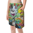 thumbnail image 2 of Rick And Morty Boy'S Swim Trunks Quick Dry Board Shorts Kids Beach Swim Shorts Bathing Suits Swimsuit, 2 of 7