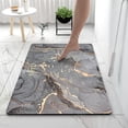 thumbnail image 2 of alfombra alfAlfombra de baño con estampado dorado de lujo, alfombrilla antideslizante para ducha, alfombrilla para inodoro, Felpudo de entrada, alfombrilla para pies, alfombra para inodoro, cocina, de Fivean unisex, 2 of 2