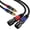 Multicolor-Y2, variant on EBXYA XLR to Dual RCA Cable [3M/10ft], Color-Coded RCA Connectors, 24K Gold Plated & Oxygen-Free Copper for Professional Audio, Home Studio & Live Sound