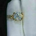 thumbnail image 2 of 2Ct Round Cut Lab Created Diamond Pendant 14K Yellow Gold Plated 18", 2 of 4