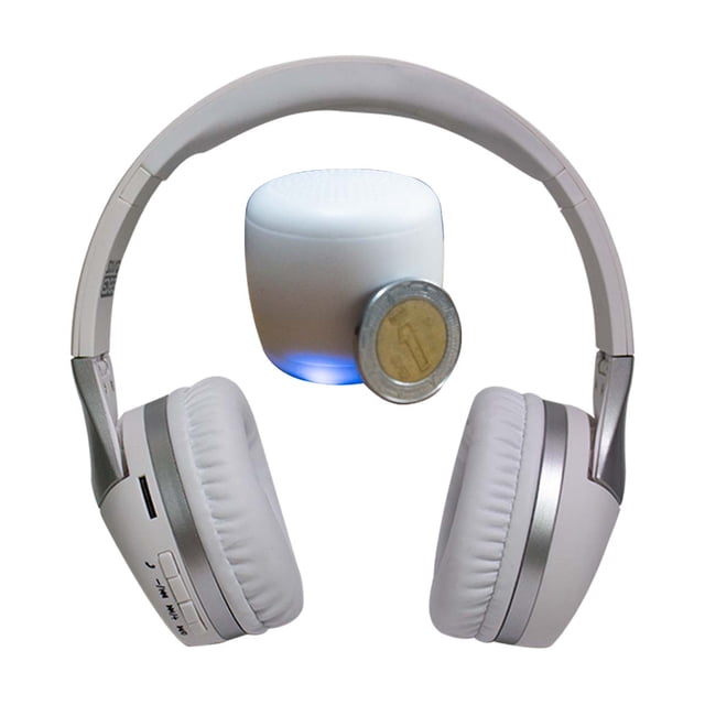 Audífono Diadema Bluetooth + Micro Bocina Inalámbrica SOUND EDGE COMBO 2 PIEZAS
