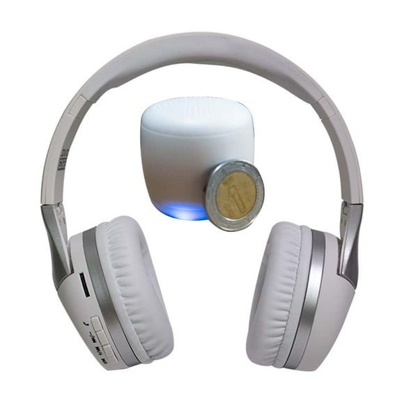 Audífono Diadema Bluetooth + Micro Bocina Inalámbrica SOUND EDGE COMBO 2 PIEZAS