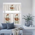 thumbnail image 2 of Kitchen Window Curtains Valance and Tier Set, Farm Cattle Sheep Chicken Rod Pocket Tier Curtains and Valance 3 Piece Set, Farmhouse Animal Retro Window Treatment for Bedroom Living Room, 2 of 9