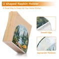 thumbnail image 4 of Haosy Napkin Holder for Table Acrylic Kitchen Paper Tissue Dispenser, Camping in Forest, 4 of 9